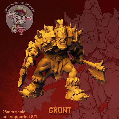 OrcGrunt by Sculptooner