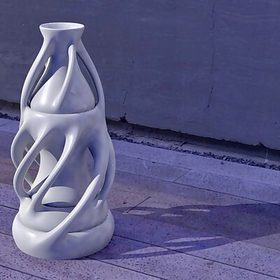 Cascading Twisted Vase
