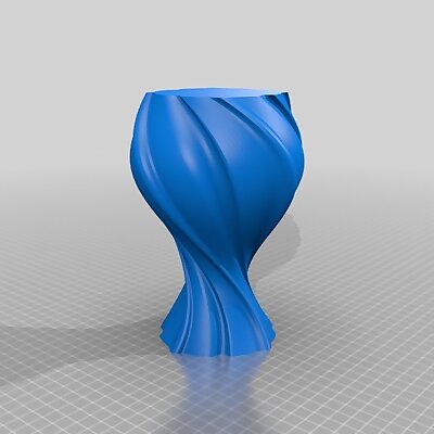 Twisted flower vase