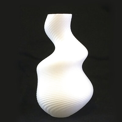 Irregular spiral vase