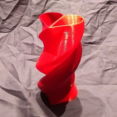 Twisted Heart Double Vase  Single Extruder