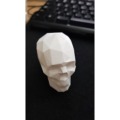 Low Poly Skull for Vase Mode