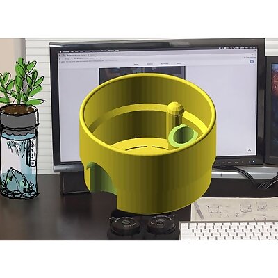 Desktop Aquaponic Planter  Customizable