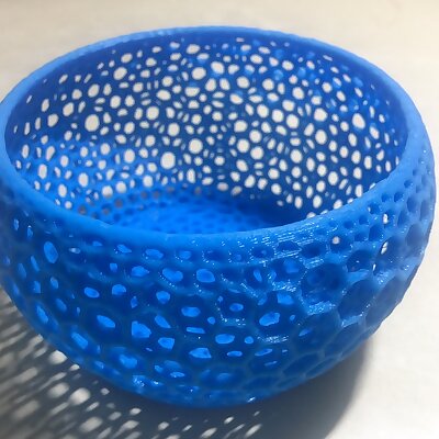 Bowlshaped mesh basket