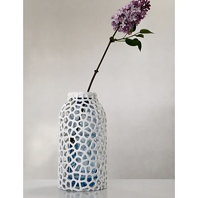 Voronoi PET Bottle Vase
