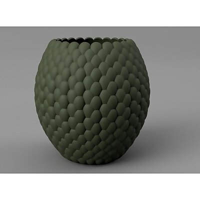Dragon scales Vase pot