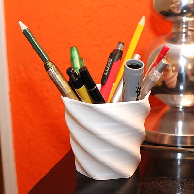 Twisted Pen Pot  Vase