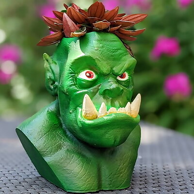 CartoonStyle Orc Planter