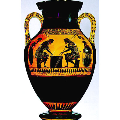Greek Vase Homage Greek 500 bce bilingual vase inspired