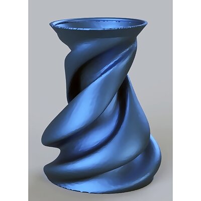 Swirly Oval Vase
