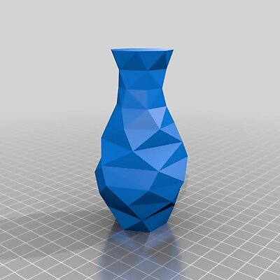 Parametric low random poly sinus vase