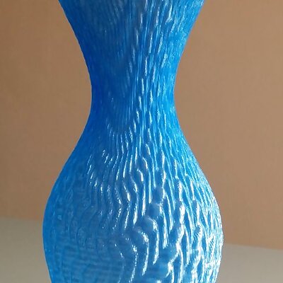 Elliptic knitted vase