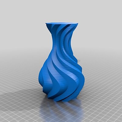 Waved spiral vase