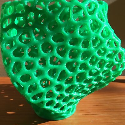 Voronoi Square Twist Vase