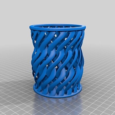 Twistet wall vase