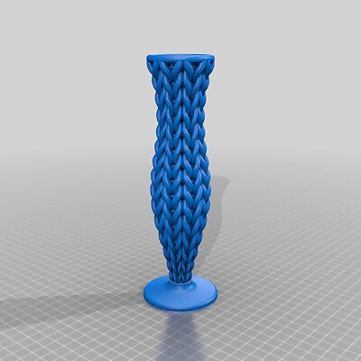 Knitted Fluted Vase