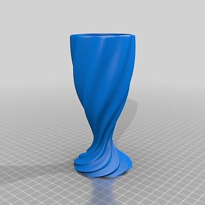 Customizable Rippled Chalice  Vase