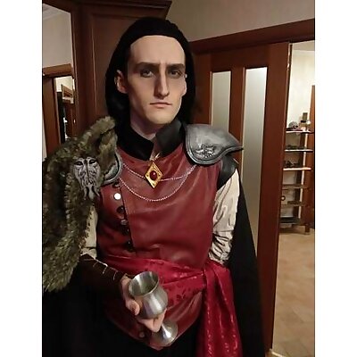 Strahd Cosplay Shoulderpads and Accessories