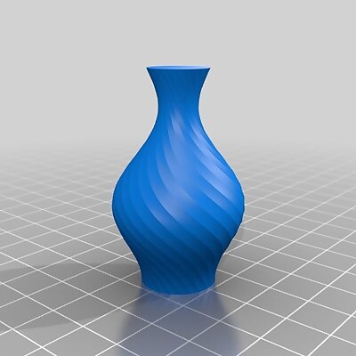 Simple vase with spun facets