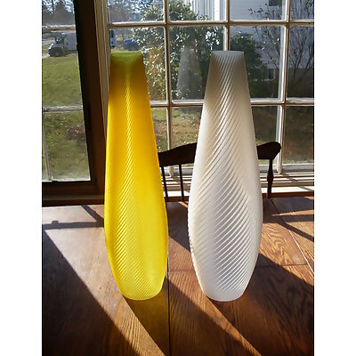 Tall Fluted Vases