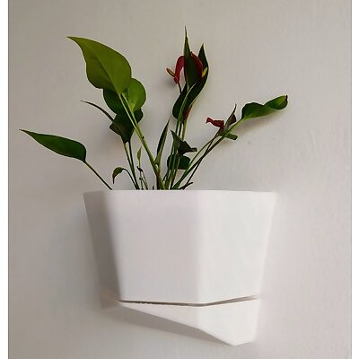 Wall vase easy to print  Vaso de parede facil de imprimir