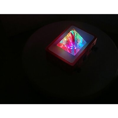 Light Pyramid RGB Led Ring Arduino and Resin