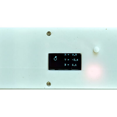 Electronic XY level with acceleration sensor