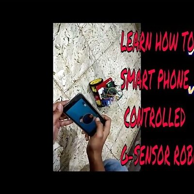 gsensor smartphone controlled robot