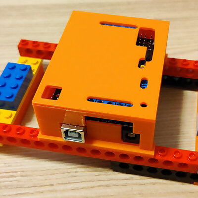 Arduino Uno with Motor Shield case  Lego compatible