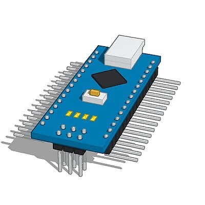 Arduino Nano  Side Pins and ICSP pins below