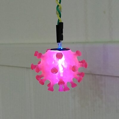 Glowing Covid Christmas Bauble