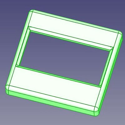 Displaytraeger und Rahmen für 13 OLED Module