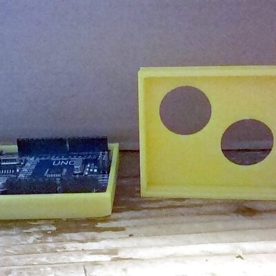 Solid Arduino Uno stand with 2 holes