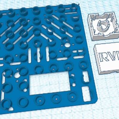RVR DuploLego Compatible Mount Plate with Cabling Adapters