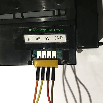 Arduino Chip Reset Ricoh SP213w Toner  Dupont Connector Holder