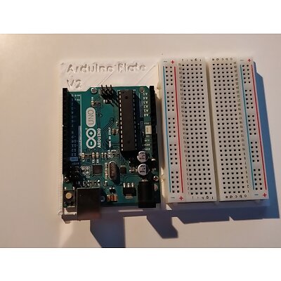Minimalistic Arduino Plate for UNO and Breadboard