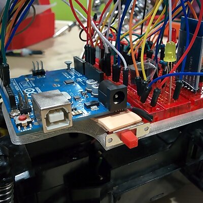 chasis para arduino y breadboard  soporte sensor ultrasonido