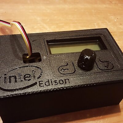 Intel Edison  LCD Rotary Encoder  2 Button Module