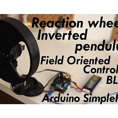 Arduino BLDC motor Reaction Wheel Inverted Pendulum  Simple FOC project