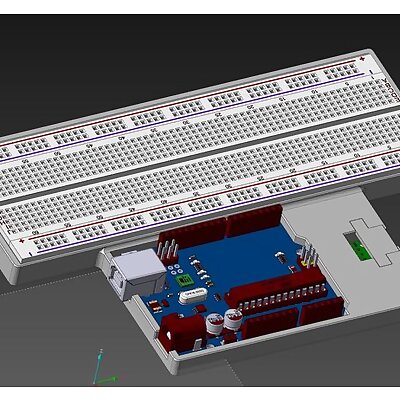Arduino Uno Holder for Organized Testing with Micro USB Breakoutboard