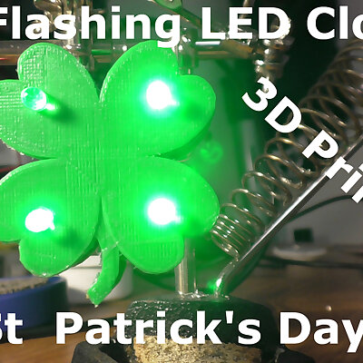 DIY Light Up Clover for St Patricks Day
