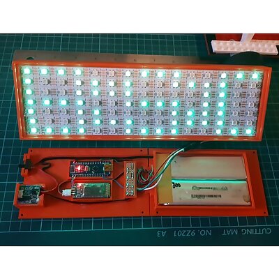 RGB addressable sign with Bluetooth