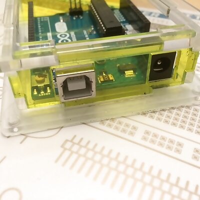 Laser cut Arduino enclosure open top