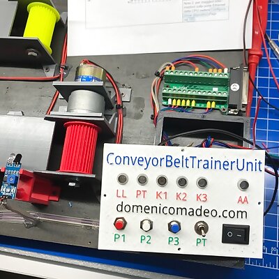 Didactic prototype conveyor belt to be programmed DC Motor