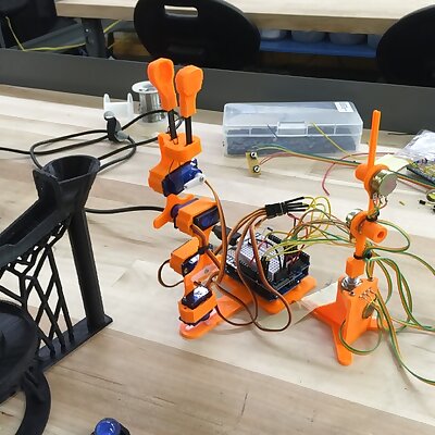 Micro Servo Robot  3D Printed Version