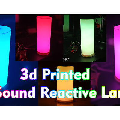 3d printed sound reactive lamp