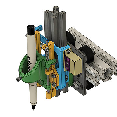 Zaxis servoStepper motor Pen Plotter mount for VSlot