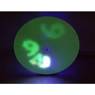 UV Glow Clock  it spins!