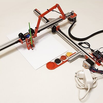 Drawing Bot  Plotter with Arduino CNC Shield and Nano powered by GRBL 11