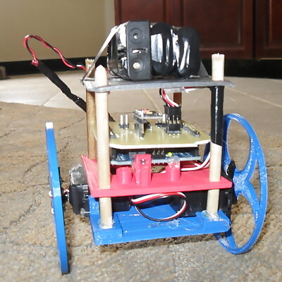 Balancing robot with etched PCB shield